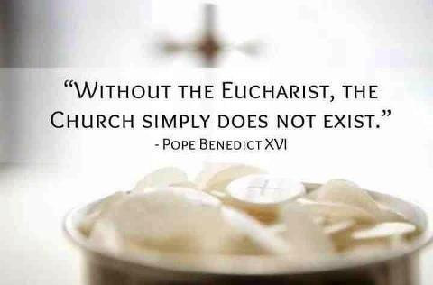 eucharist Pope Benedict XVI quote