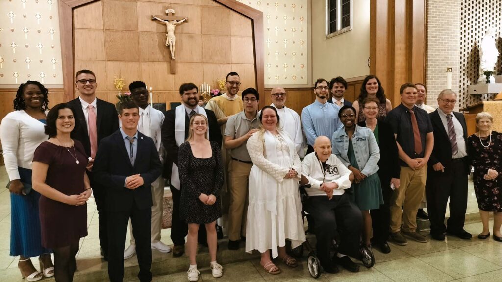Become Catholic through OCIA!
The Order of Christian Initiation of Adults (OCIA) is the process through which adults join or complete their initiation into the Catholic Church.